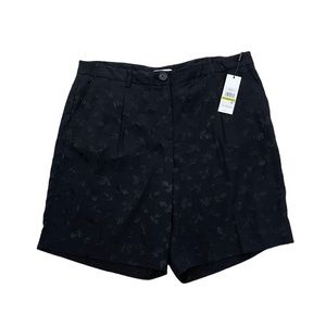 Womens Shorts Jacquard Print Black Calvin Klein Size 14